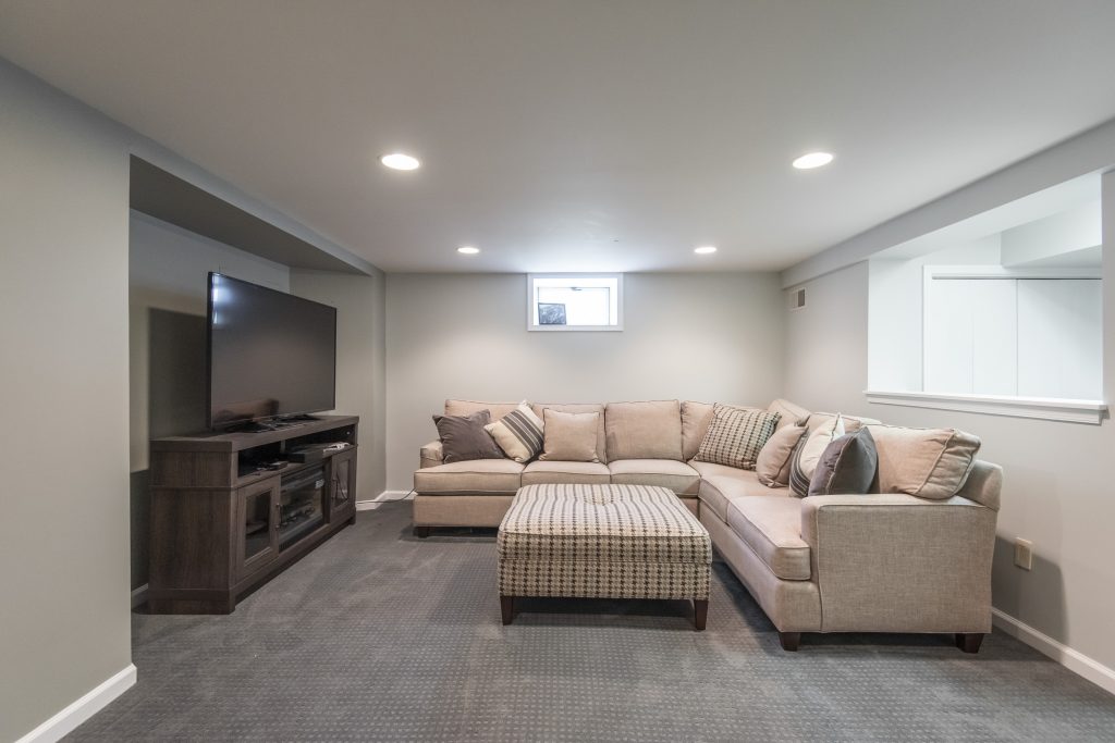 Basement relaxing room