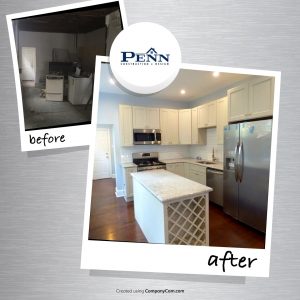 PennCD before & after, kitchen photos