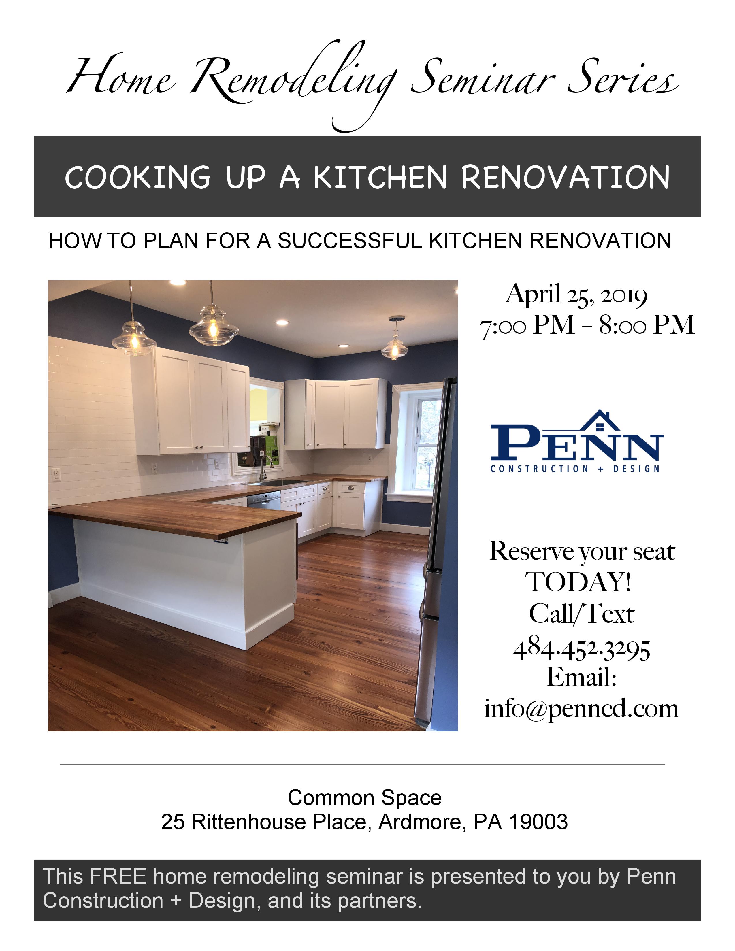 Home Remodeling Seminar Series Flyer
