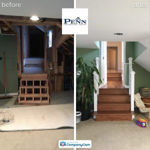 PennCD Inhouse doorway before & after 