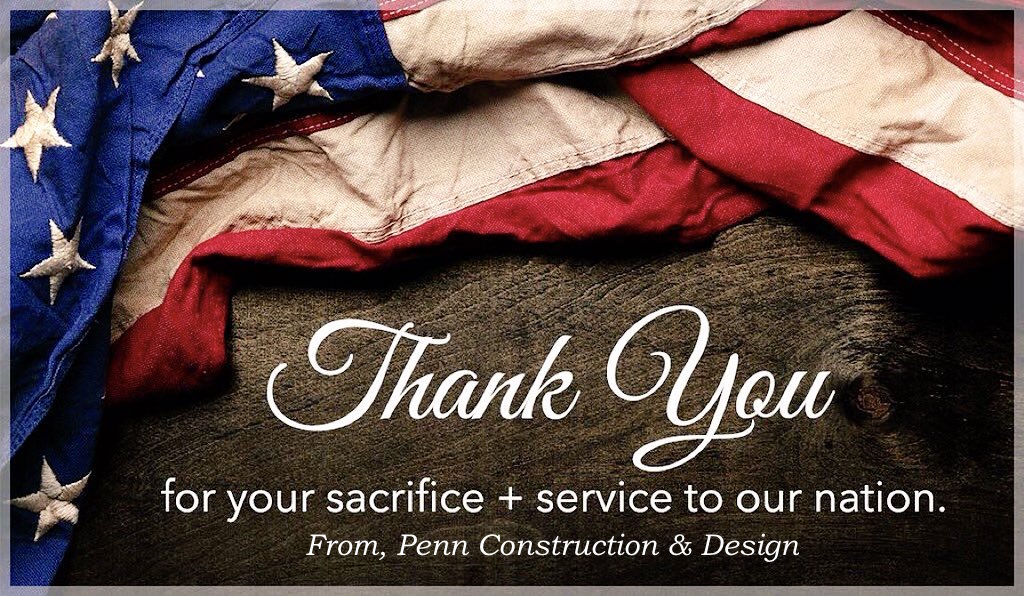 Thank You for your sacrifice + service to our nation. From, PennCD