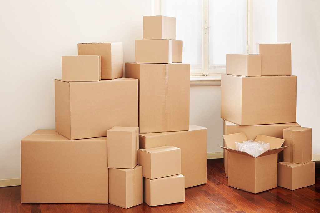 Different sizes of moving boxes