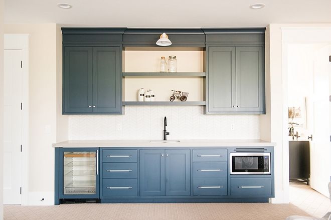 Blue Kitchen Cabinets - Modern Farmhouse Design