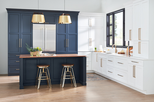 Wellborn Cabinets - two-tone kitchen cabinets