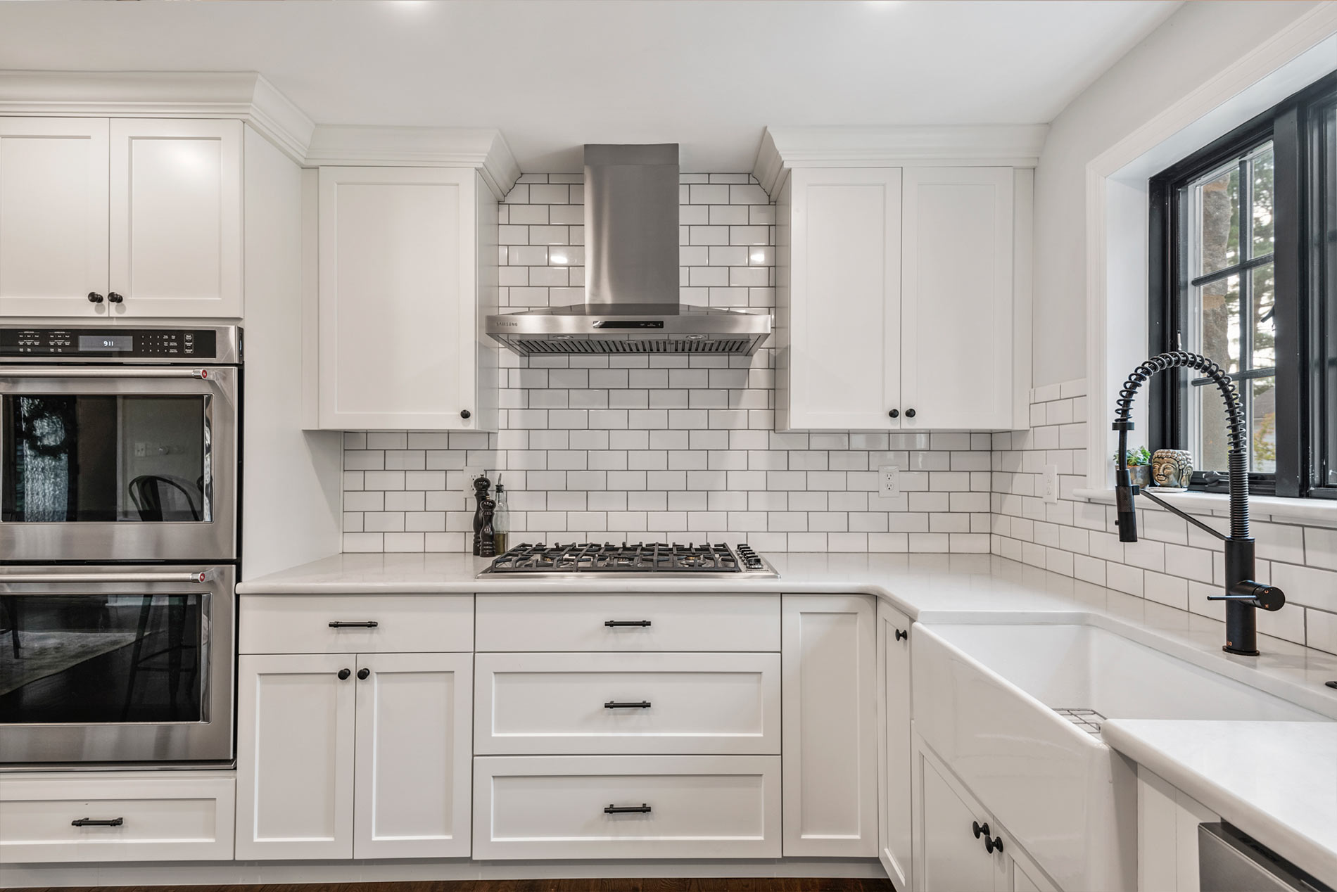 white kitchen remodel