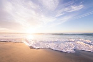 Picture of the beach with waves